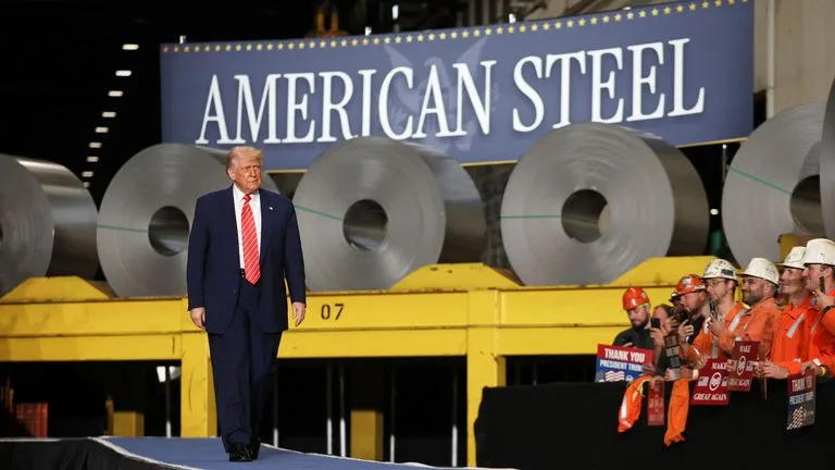 Trump Doubles Down on Tariffs, Says US Steel Must Be ‘Built with Pride of Pittsburgh’