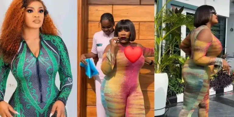 Uche Ogbodo Unveils Post-Surgery Physique, Sparks Reactions Online