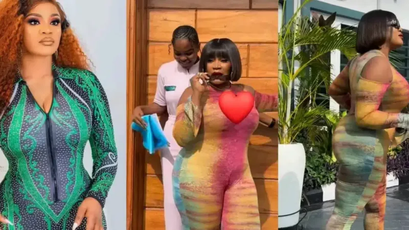 Uche Ogbodo Unveils Post-Surgery Physique, Sparks Reactions Online