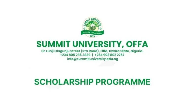 Summit University Scholarship 2025 for Nigerian Students