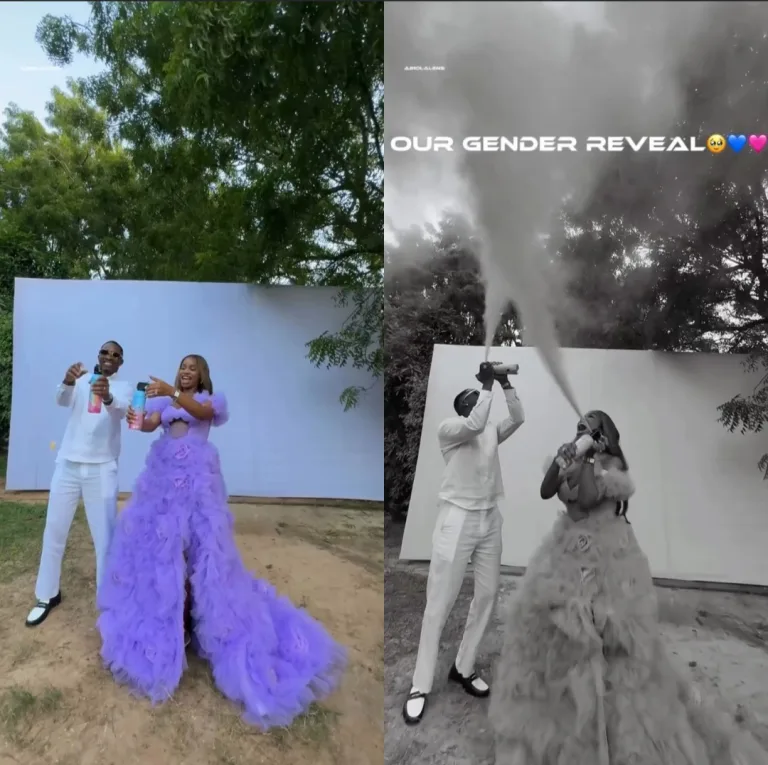 Juma Jux and Priscilla Ojo Celebrate First Child with Blue Smoke Reveal