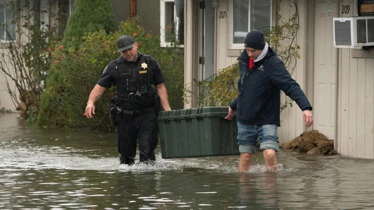 Flooding Forces Mass Evacuations as Atmospheric River Hits US and Canada